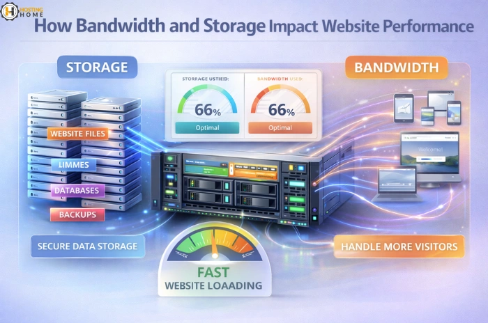How Bandwidth and Storage Impact Website Performance