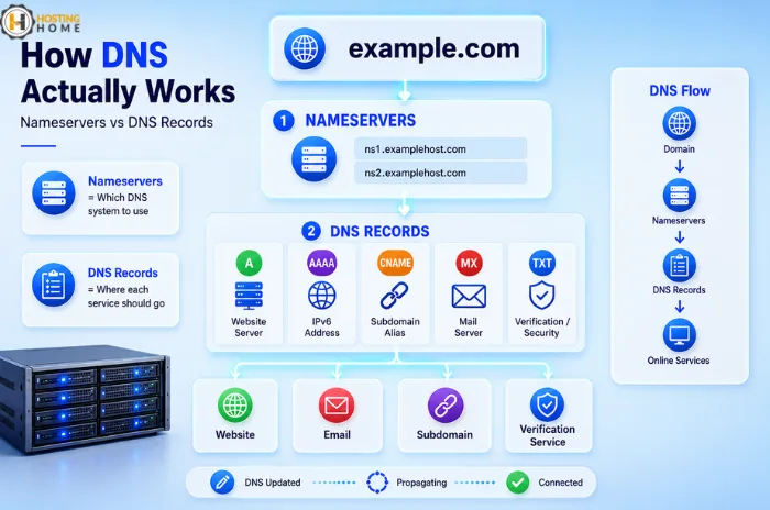 Nameservers vs DNS Records