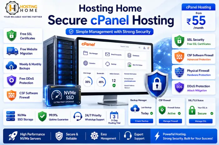 cPanel Hosting at Hosting Home