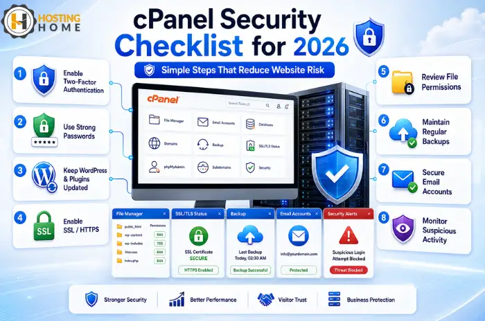 cPanel Security checklist for 2026